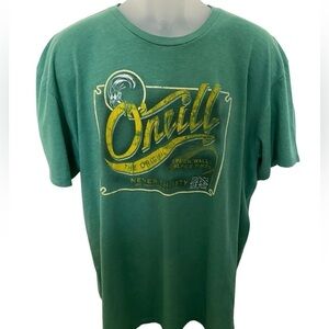 O’neill “Green Wall, Black Pints - Never Thirsty” Graphic Tee Men XL